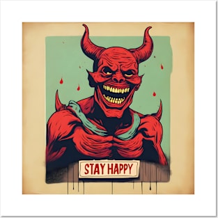 Stay Happy Posters and Art